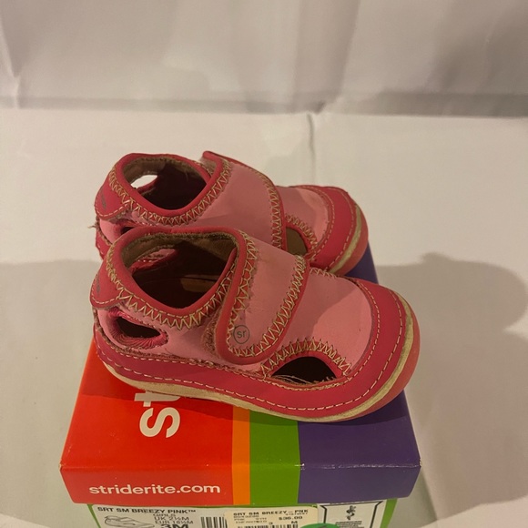 Girls Stride Rite SRT Soft Motion Breezy Pink Size 3M - Picture 7 of 10